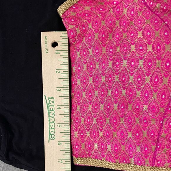 Indian jari readymade sari blouse pink - Picture 7 of 7